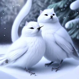 smooth hyper realistic, beautiful Japanese snow bird in crown, pale colors, dark cosmos background, cat еye, extremely sharp detail, finely tuned detail, ultra high definition, 8 k, unreal engine 5, ultra sharp focus, accurate sword wings, positive smile, lot of details, fit within portrait, Ambiance winter, perfect composition, perfect hair, perfect hands, finger up gestures