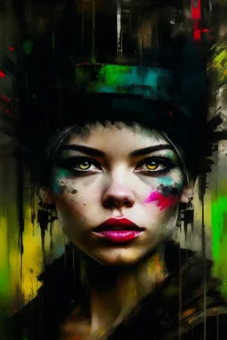 Portrait of A beautiful Germany woman by Jeremy Mann and Russ Mills, 8k resolution concept art triadic colors intricately detailed trending on Artstation