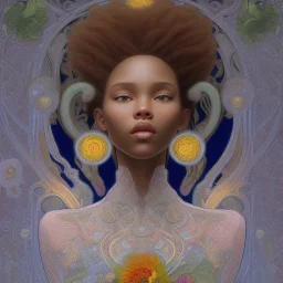 afro mexican 3d Disney pixar smilling woman, Alphonse Mucha, Hector Guimard, 32K, intricately detailed, plants, flowers, colorful, rtx, unreal engine 5, art nouveau, clouds, smoke, square type face, Día de los Muertossquint eyes, bad hands, poorly drawn face, extra limbs, disfigured, deformed, body out of frame, badeformed hands and fingers, fuzzy, ugly woman, deformed legs and arms, deformed face, beard, pout, sulk dark areas, bad anatomy, extra legs, extra arms, poorly drawn face, poorly draw