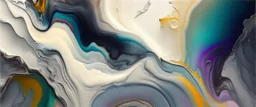 Painting, colors, poured colors, light colors, glossy, marble, gray