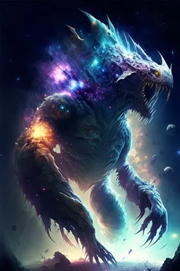 impossible anatomy giant galactic monster