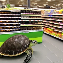 turtle and supermarket