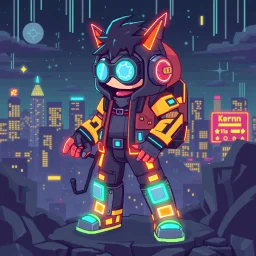 2-d pixel crypto punk named kenn