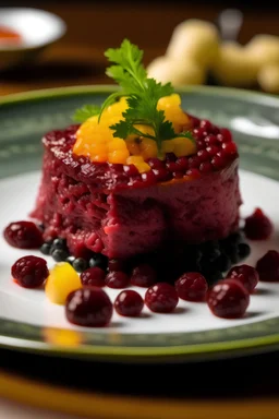 picture of a plate with a tartar