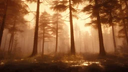 burning forest sky View realistic, cyberpunk modern photorealistic, in the style of , Deviant art, sunlight, post-processing intricate details Octane elegant Unreal Engine cinematic fine details reflections