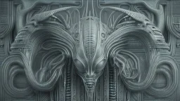 Alien Life in the style of H. R. Giger