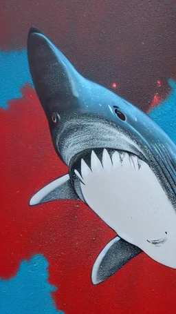 Spray paint shark