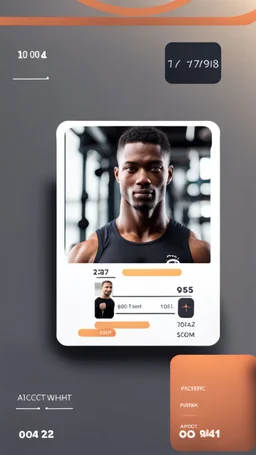 gym profile card and picture of person