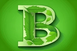 LETTER 'B' CANABIS LEAF