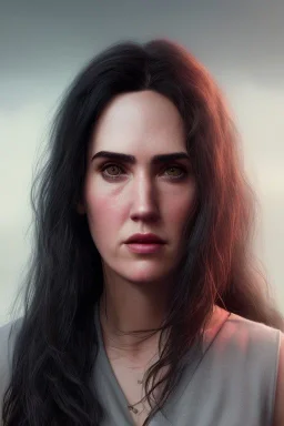 Jennifer Connelly portrait, epic, 8k resolution, high-quality, fine-detail, digital art, detailed matte, volumetric lighting, dynamic lighting, photorealistic