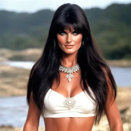 youthful Caroline Munro