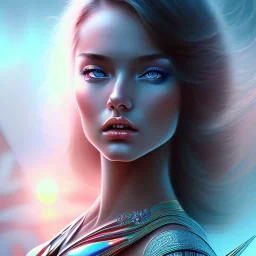 close up of hot girl , fantasy art, movie poster