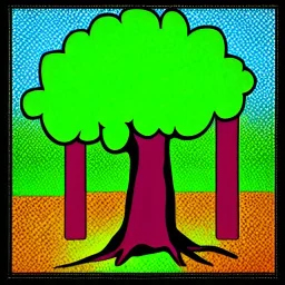 tree pop art