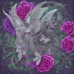 butterfly Celtic, roses, butterfly, butterfly, wind and ghost