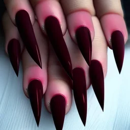 burgundy claws