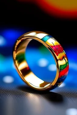 rainbow space ring