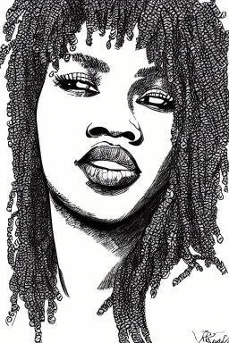 scribble portrait of Black woman, 8k resolution, r_drawings_rene, scribble, scribble drawing, scribble art, behance, rdrawings25, synthetic, hairy scribble fill, line draw, scribble sketch, , Vince low