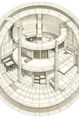 A plan for a circular room