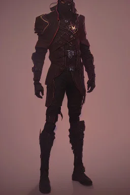 a man modern in military science fiction armor, the armor must be made of spiritual fabric, black and red. a fabric similar to that worn by men of the witch church of the past.