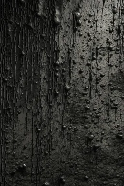 degraded concrete wall texture with oily black high-water-mark midway symbiote