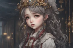 Little girl in 2D anime artstyle, horror them, hospital, doll body, apocalypse, intricate details, highly detailed, high details, detailed portrait, masterpiece,ultra detailed, ultra quality