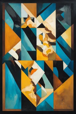 spiritual ignition point where energy is born; Analytic Cubism; Georges Braque; neo-surrealistic optical art