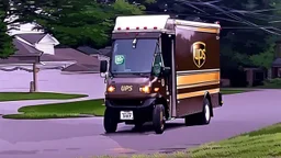 UPS Delivery Driver wears crocs at community gate