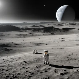 TWINS on the MOON - There's nothing going on here! We want to go back to Earth!