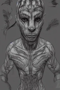 Rainforest, hybrid human man with tigerhead walking, frontal, model style, hyper realistic, accurate, delicate, extremely detailed, Graphic novel style, wide-angle, front view, open aperture, superfine pencil