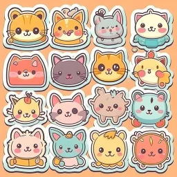 cute stickers templates