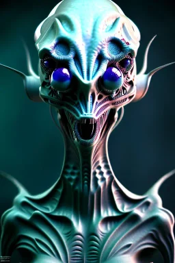 full bodied Poltergeist alien, 8k, finely detailed, photo realistic.