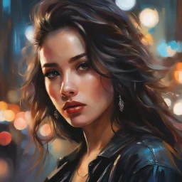 NFT, HD, Hyper-detailed, Photography of my beautiful young girlfriend. trendy art ,art style by Robert Erod and Fabian Perez, abstract, art by Ross Tran style reminiscent of illustrative books, digital art,