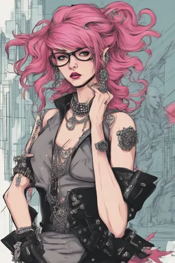 Punk corporate princess in fantasy