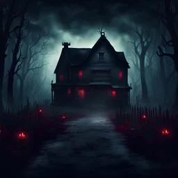 Horror background in cinematic style