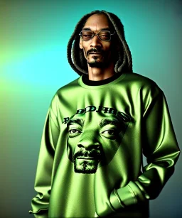 Snoop Dogg, smoking marijuana, weed background, hyper realistic