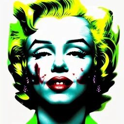 Marilyn Monroe Joker cabelo verde