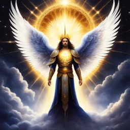 In the ethereal stillness of the celestial realm, Metatron, the chief of winged angels, descended. His radiant wings shimmered like starlight, casting a celestial glow across the heavens. Suddenly, a tremor rippled through creation. God struck the three hundred and ninety heavens, and they quaked in reverent awe. From His eyes, tears flowed—hot as molten fire—cascading down like fiery rain into the vast ocean below. The waters stirred, roiling with sorrow as waves ignited in a dance of lamentati