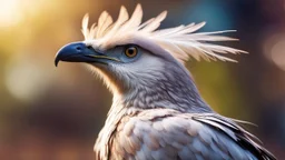 Strange, innovative, beautiful, unknown humanoid animal, exquisite body, feathery plumage, head and upper body, happy, intelligent, thoughtful, friendly, wise, excited, exaggerated features, beautiful volumetric lighting, attractive composition, photorealistic, extremely detailed, chiascuro, bokeh blur