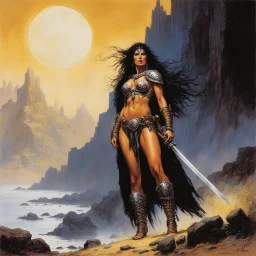 John Blanche style woman of the conan