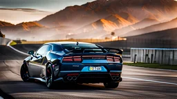 Challenger Lamborghini Modern Design , REAR view, perfect model, perfect details, perfect everything,desktop wallpaper, 4K, Cinematic
