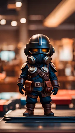 a standing very small female dwarf bike pilot with a leather suit and a helmet hiding her face, eyes and mouth, good vibe, best quality, digital painting, sharp focus, intricate texture, skin imperfections, bokeh, professional,clean drawing, 4k, highly detailed,