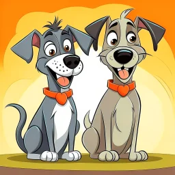 2 Dogs cartoon