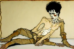 painting of a figure with the life-filled void of an empty existence, egon schiele masterpiece