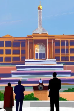 A huge regional capitol building