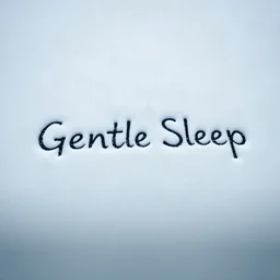 Neige. il est écrit dessus: 'Gentle Sleep'