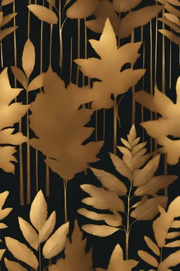 gold leaf, forest