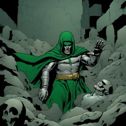 dr doom falling down into a pit