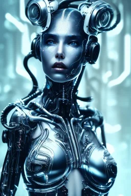 cyberpunk, black latex body, women, body portrai, big boobs, highlight eyes perfect, skin, tron, cyborg, perfekt sexy, real, dream, hr giger