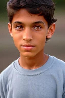 Appearance: Ari has a mixed-race skin tone with a light brown complexion. He has dark hair in a page boy haircut that sticks out from behind his ears, and his hair length could be somewhere in-between long and short. His face is thin with high cheekbones and blue eyes that are often full of emotion and a gentle smile. He stands at around 5 feet 7 inches tall, with a lean build that suggests he doesn't engage in a lot of physical activity. He is of average attractiveness with a boyish face.