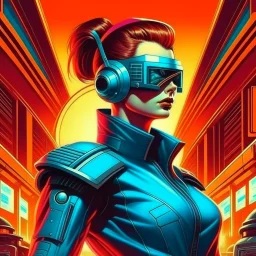poster cyberpunk retro futuristic rebel